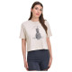 Target Γυναικεία κοντομάνικη μπλούζα Single Jersey Crop Top Pineapple